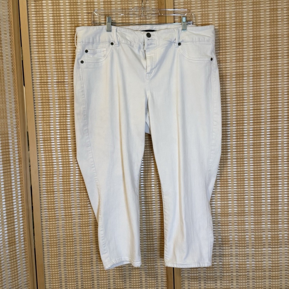 Torrid‎ Womens 22 Jeans White Denim Costal Casual Beach Resort Travel Resortwear